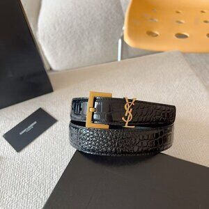 Saint Laurent Black Women's  Belt 85